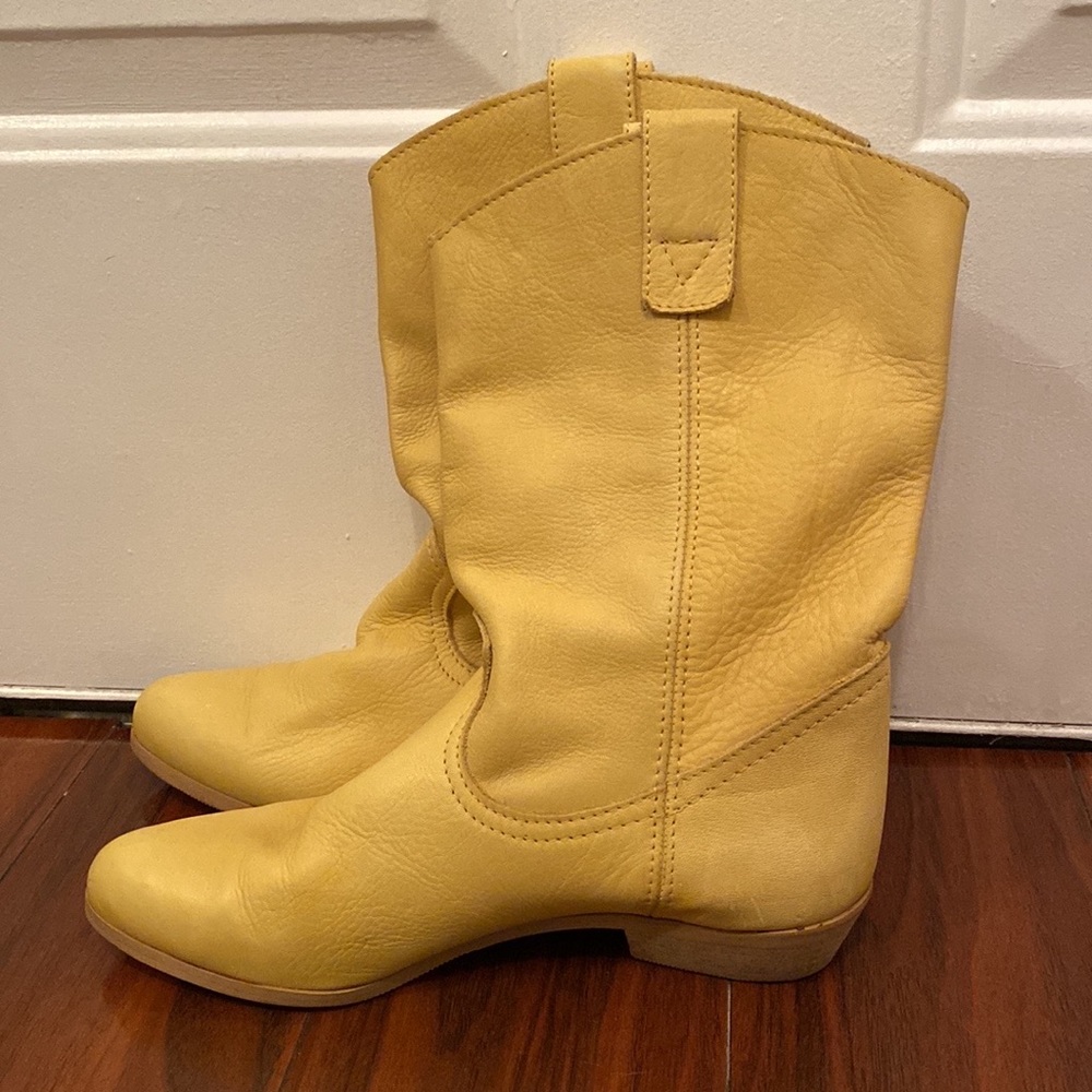 Vintage Italian leather cowgirl boots